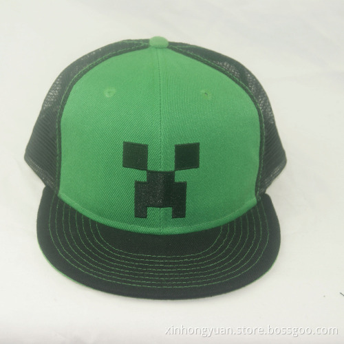 custom cotton embroidery trucker cap snapback hat